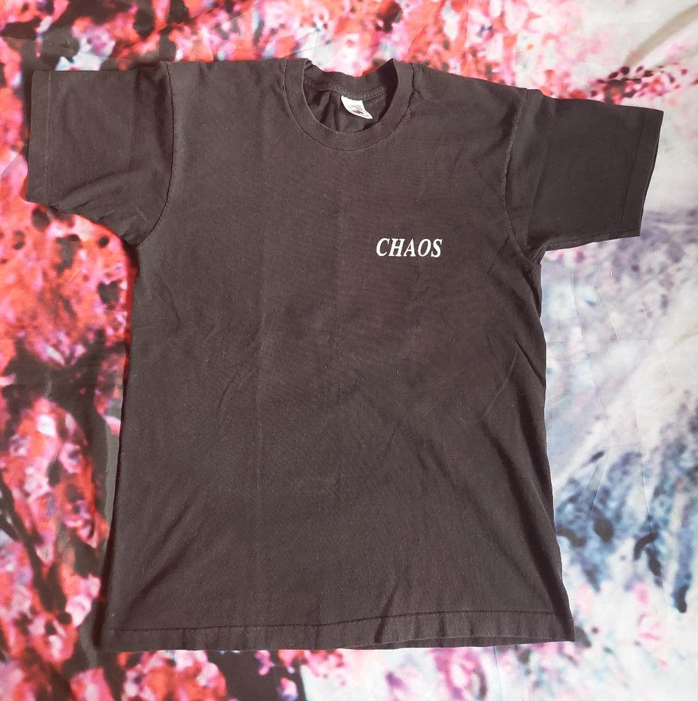 Vintage Czech Navy Chaos T-shirt Single Stitch